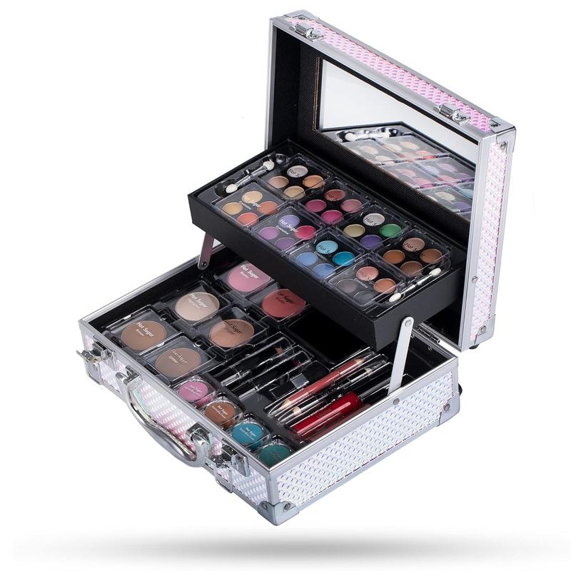 Makeup Kit for Women Full Kit Teen Girls Starter  Gift Set with Cute Mermaid  Case Includes Pigmented Eyeshadow Palette Blush Lipstick Lip Pencil