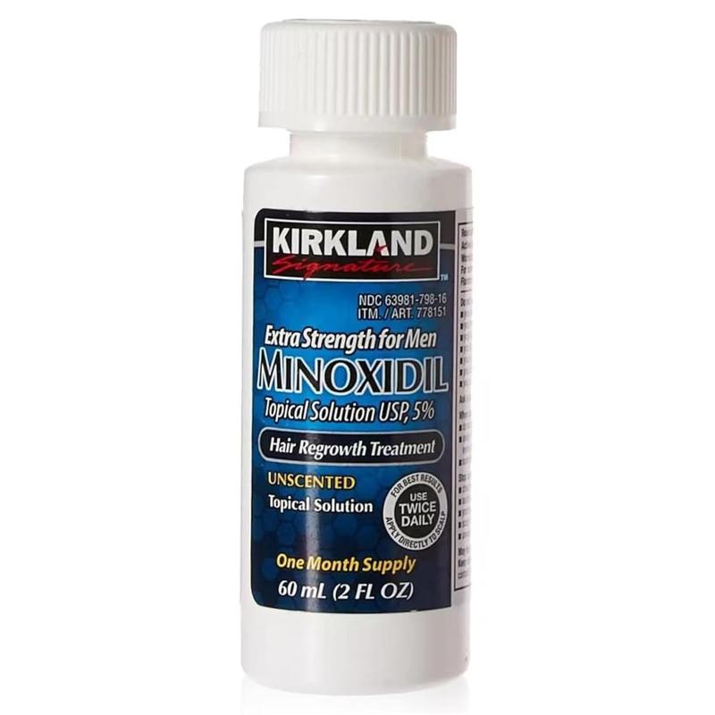 Kirkland Minoxidil 5% Hair Regrowth Solution Extra Strength Men 1 Month Supply Hair Care Comfort