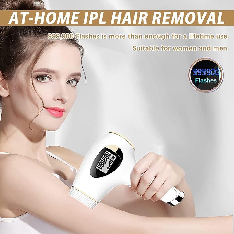 Laser Hair Removal, Permanent Hair Removal Device, Painless At-Home IPL Hair Removal for Women and Men for Face Armpits Legs Arms Bikini Line