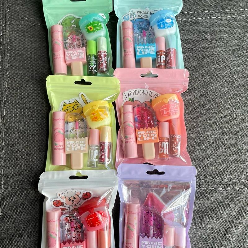 Lip gloss Bundles, Lip balms, Lip care for dry lips, Nourishing balms, Moisturizing & Hydrating  lip moisturize