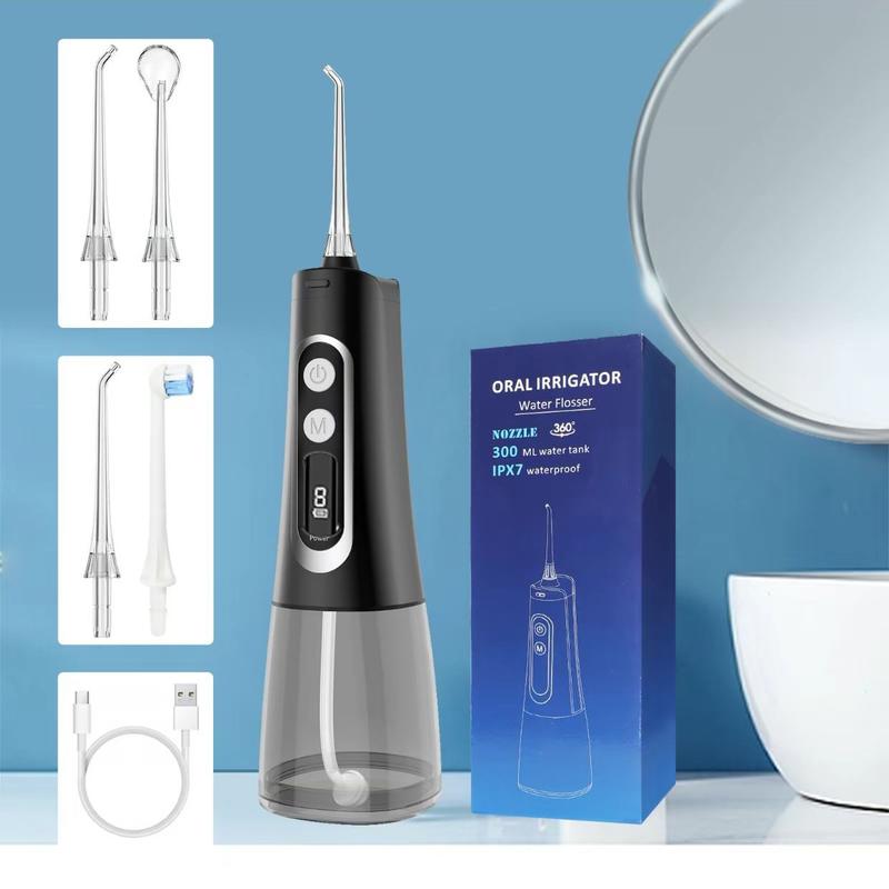 Water Flosser with 9 Cleaning Modes,Cordless Oral irrigator M139 Waterproof