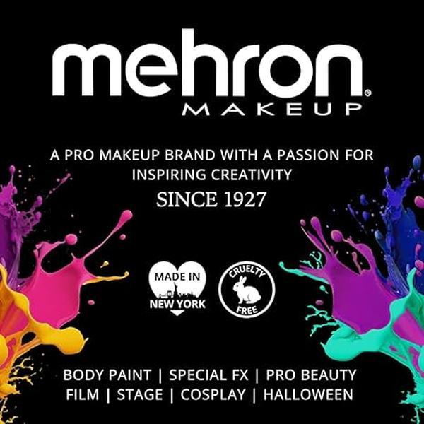 Mehron Makeup Liquid Latex | SFX Makeup | Halloween Latex Makeup | Latex Glue for Skin | Prosthetic Glue 1 fl oz (30 ml) (Clear Flesh)