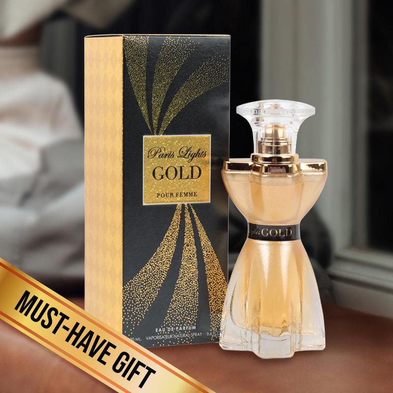 Paris Lights Gold Spray Perfume for Women 100ml 3.4fl.oz. - Fragrance for Women