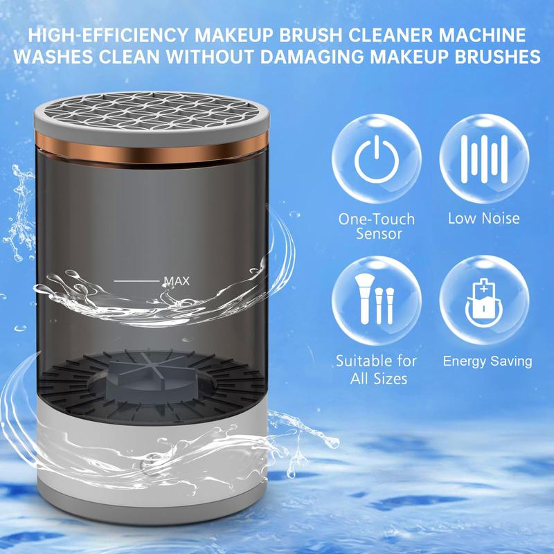 Electric Makeup Brush Cleaning Machine for Summer Gift, USB Powered Automatic Rotating Makeup Brush Cleaning Tool, Makeup Brush Cleaning Tool for All Makeup Brushes, Summer Cosmetic Tool Cleansing Accessories