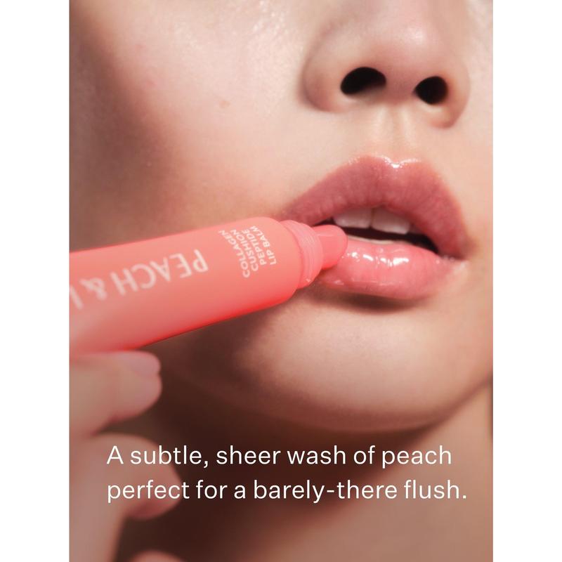 Collagen Cushion Peptide Lip Balm - Sheer Peach