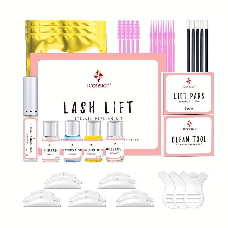 Eyelash Lift Kit, 1 Set Long Lasting Gentle Eyelash Perming & Lifting Kit, Professional Eyelash Perming & Lifting Kit, Eye Makeup Tool for Women