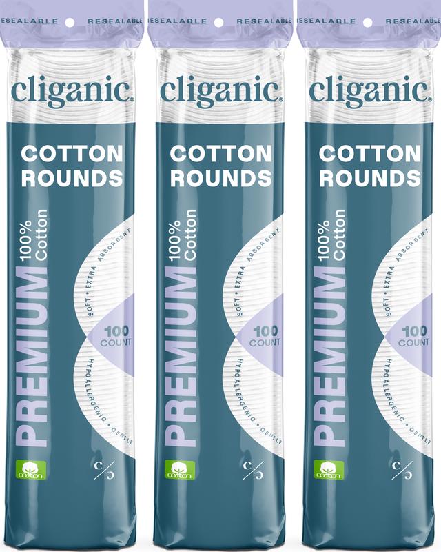 Premium Cotton Rounds for Makeup Removal and Application