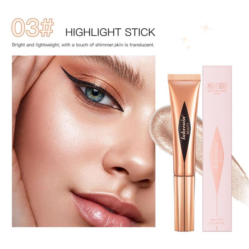 Multifunctional Beauty Wand, 3pcs set Contour & Highlighter Makeup Pen, Easy to Blend Highlight Blush Face Makeup, Cosmetic Product for Women & Girls