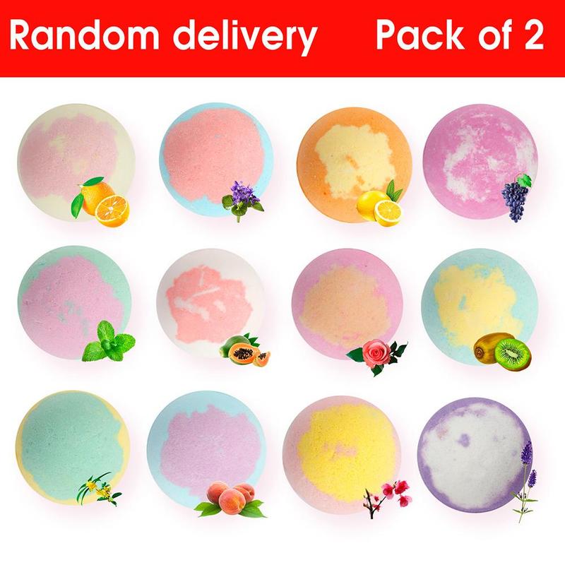 Bath Bomb, Colorful Bath Fizzie, Natural Handmade Bath Bomb Rich In Essential Oil For Women, Romantic Gift For Birthday, Summer Set