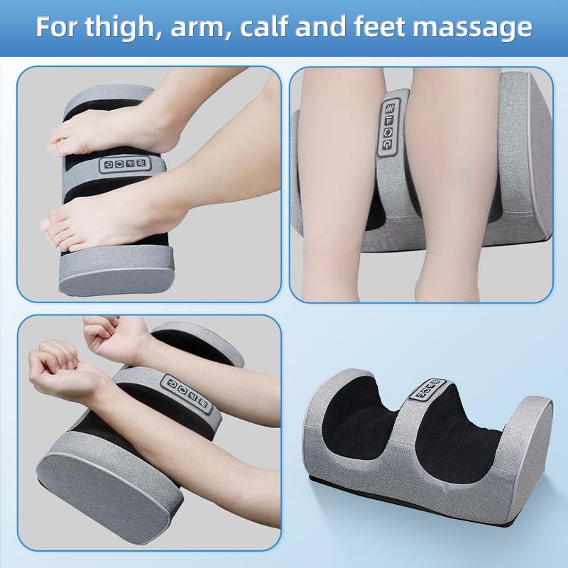 Leg massager with heating portable foot massager Finger-pressing deep kneading therapy, healthy feet, relaxing home or office using electric massager 110v voltage to give parents gifts at Christmas. foot massager