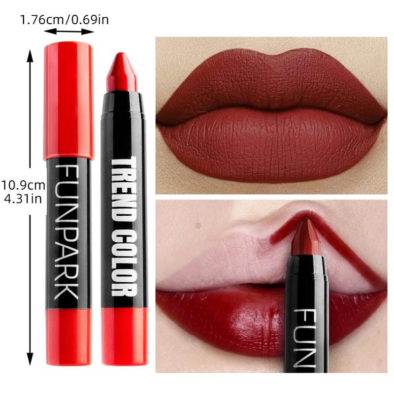 Long-lasting Lip Liner, 1 Count Moisturizing Cream Texture Lip Liner, Silky Skin Tone Nude Red Lip Care Lip Stain Stick, Women's Cosmetics Gift