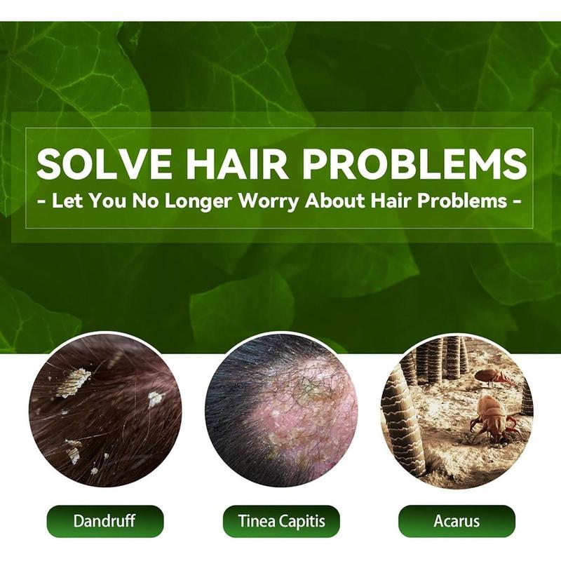 Scalp Repair Biological Shampoo,Anti Itch Dandruff Shampoo,Tinea Capitis Antipruritic Hair Shampoo,Dandruff Treatment Shampoo,Deep into the Roots,Protect the Hair Follicles black  Conditioner Haircare Aloe Comfort Cleanser Cleansing Conditioner Haircare