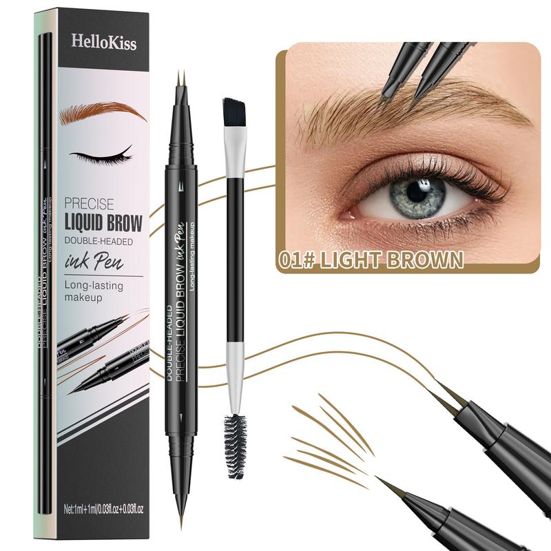 Eyebrow Pencil Magical 2-in-1 Dual-Ended EyeBrow Pencils for Women with Fork-Tip &Precise Brush-Tip Create Natural Hair-Like Brows, Last All-Day