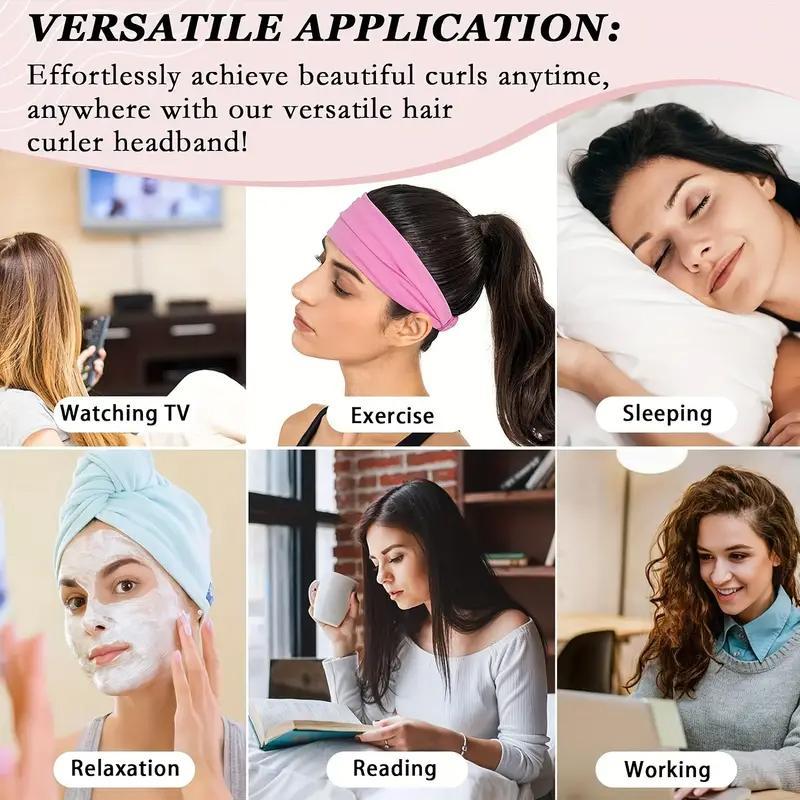 Heatless Hair Curler Set, 9 Counts set Hair Curler Headband, Haircare Styling Accessories for Women & Girls, Professional Hair Styling Tools for Daily Use