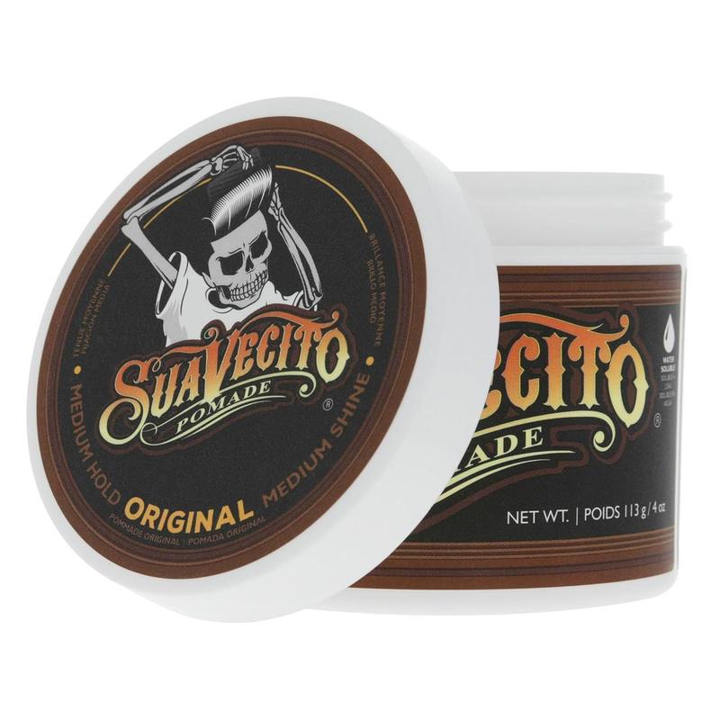 HZBSuavecito Pomade For Men - Medium Hold Shine Water Based oz Pack Wax Like Flake All Day Hair Free Gel Hairstyles Easy To Wash Out