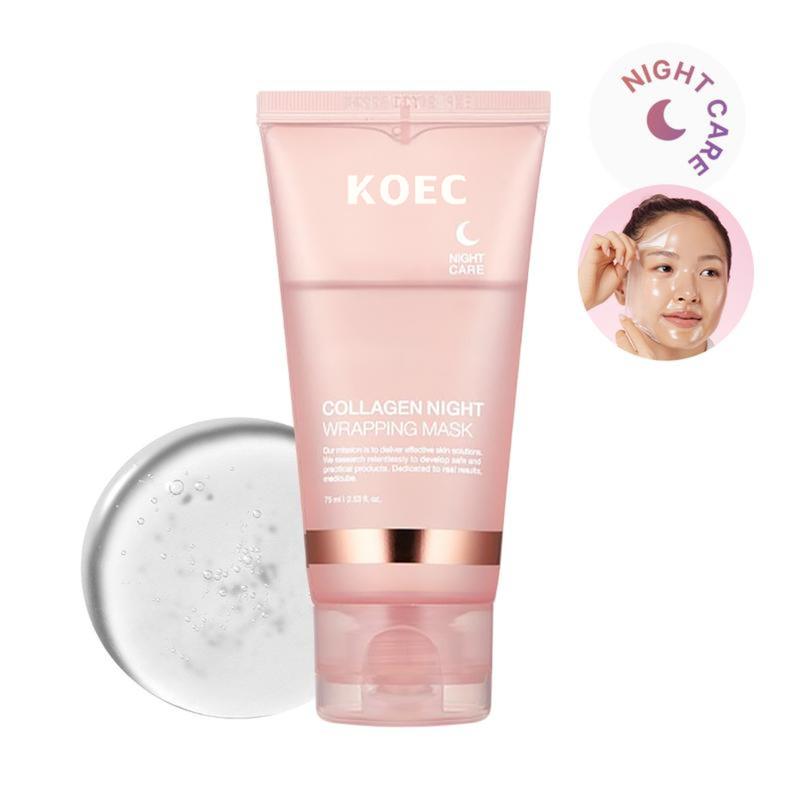 Collagen Night Wrapping Mask: SLEEP, SHED, AND GLOW! Skincare, Collagen Peel Off Mask, Elasticity & Hydration, Korean Beauty, Holiday Gift, Revitalize Skin 2.97 fl.oz Skin Repair Comfort Facial