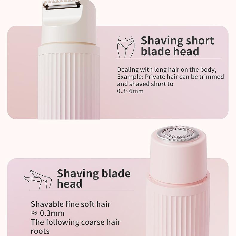 Electric Bikini Trimmer & Shaver,Double-Headed, Portable,Rechargeable – Perfect for Sensitive Skin!  Ideal Christmas & New Year Gift! Hair Removal