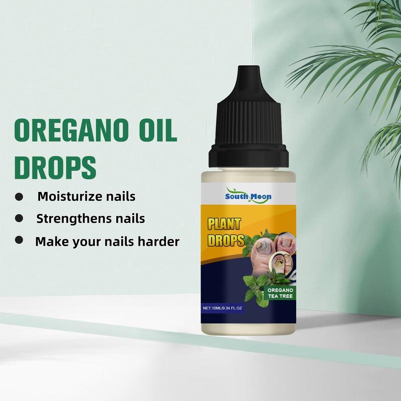 Plant Drops for Nails Care, Promote Strong And Healthy Nails, OreganoTea Tree, Tea Tree and Oregano Oil