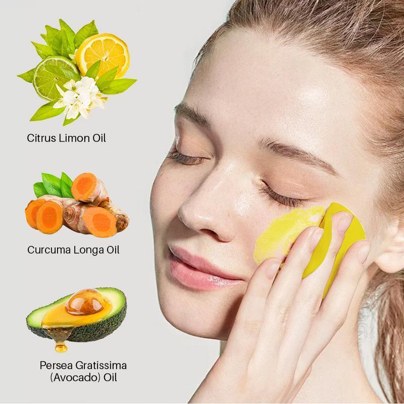 Turmeric Wash and Care two PieceSet, TurmericCleansing Mousse, Turmeric SoapFacial Cleansing Skincare FacialCleansing Cleanser Facial Wash