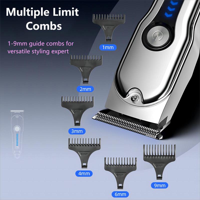 Electric Hair Clipper, Christmas Gifts Fall Gifts, 1 Box Type-C Rechargeable Hair Trimmer with Limit Combs, Professional Hair Shaver for Men, Great for Stylists Barber Salon Home Use, Winter Gift Set, Thanksgiving Gift