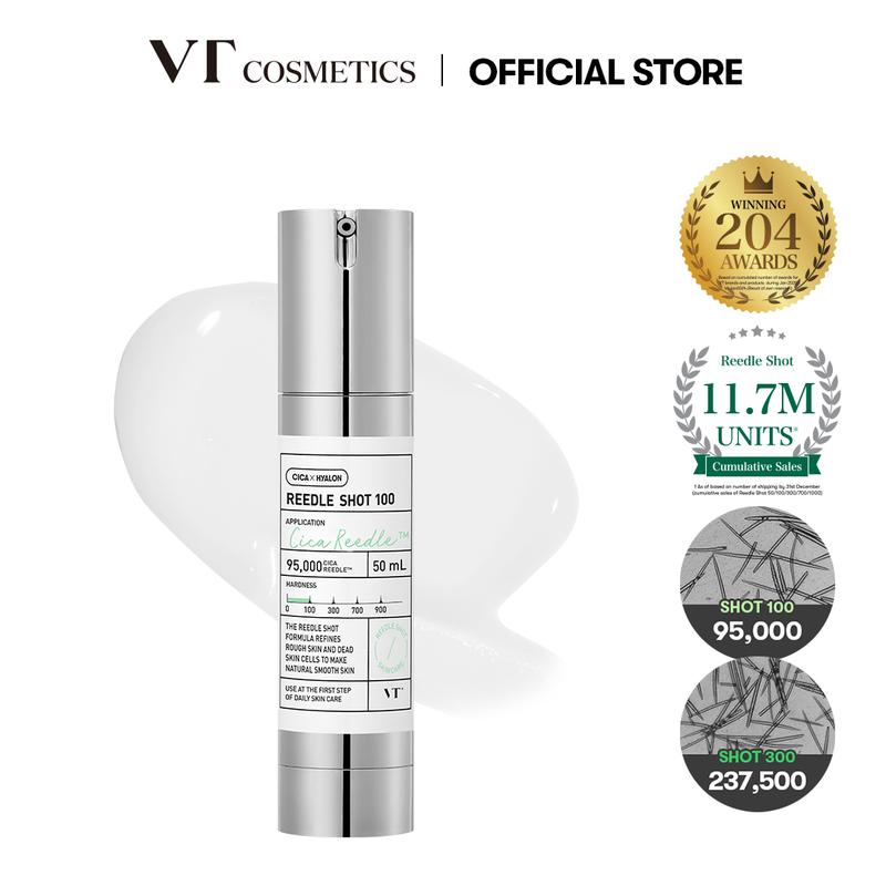 [Official VT Cosmetics] Reedle Shot 100 Duo: Mild Daily Microneedling Booster Exosome, Centella Asiatica