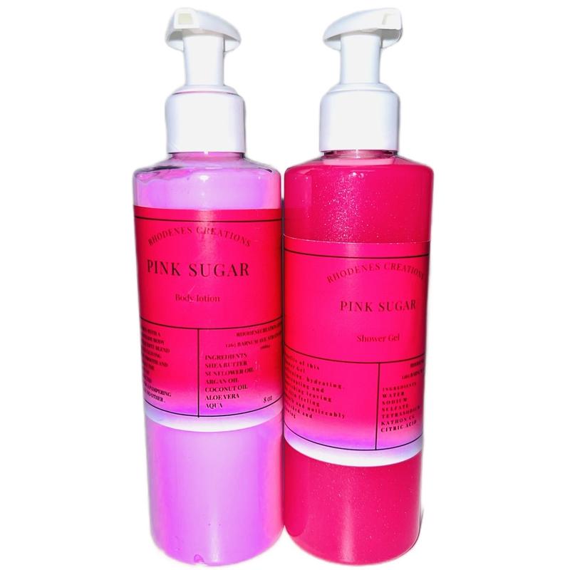 Pink Sugar Body Lotion & Shower Gel - Moisturizing & Refreshing Body Care - Comfort