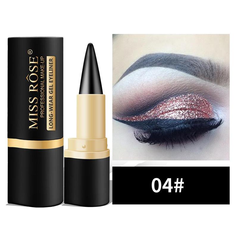 Waterproof Gel Eyeliner, 2 Counts Long Lasting Matte Eyeliner, Quick Drying Eyeliner Pen, Professional Daily Makeup Accessories, Christmas Gift