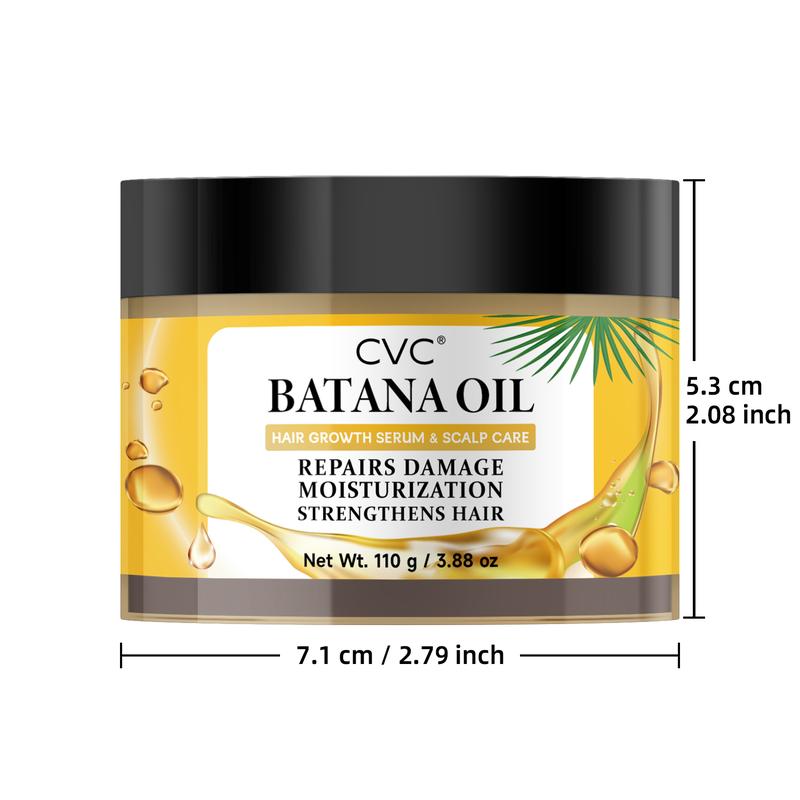 Batana Oil Hair Mask For Hair Growth Healthier: Batana oil Sourced from Honduras - CVC Batana oil  For men and women-  Moisturize Scalp, Restore Dry Damaged Hair 110g 3.88 oz Haircare Repair   hairgrowth oil hairtreatment