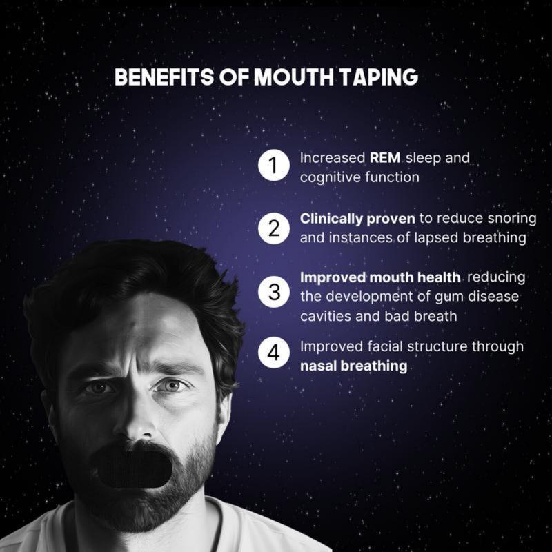 Mouth Tape Anti Snoring Sleep - Gentle Skincare - Comfort - Super Breathable & Enhanced Adhesion