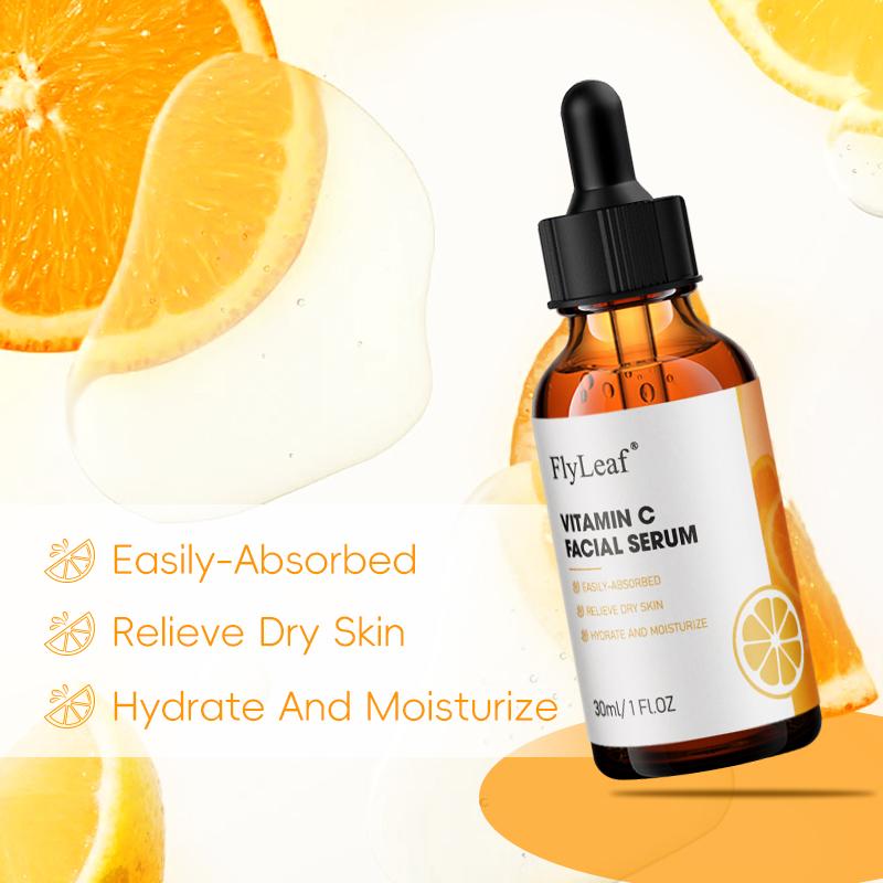 FlyLeaf 30ml Vitamin C Face Serum, Hydrating Brightening Face Serum, Moisturizing Face Serum