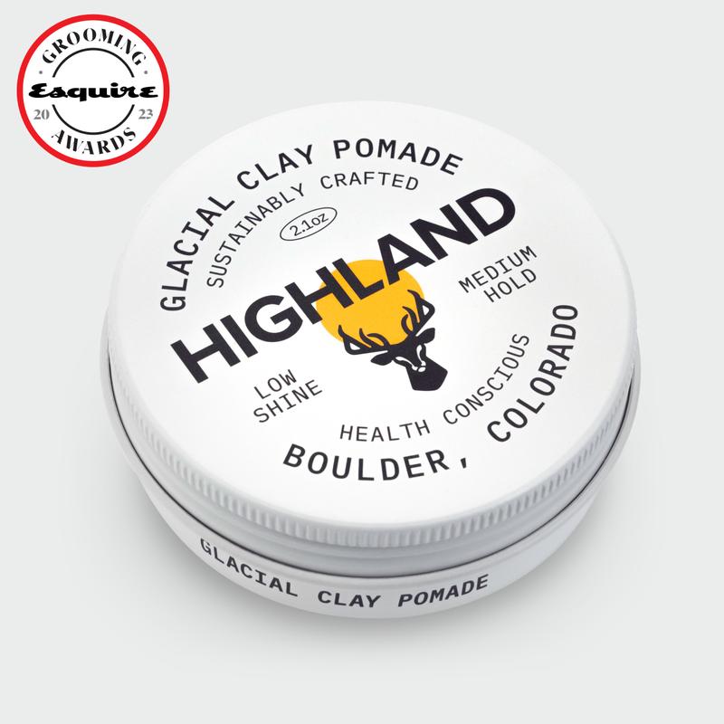 Glacial Clay Hair Styling Pomade | Low Shine, Medium Hold, Award-Winning, For Men Women. 100% Natural. Health Promoting. Nourishing & Texturizing.