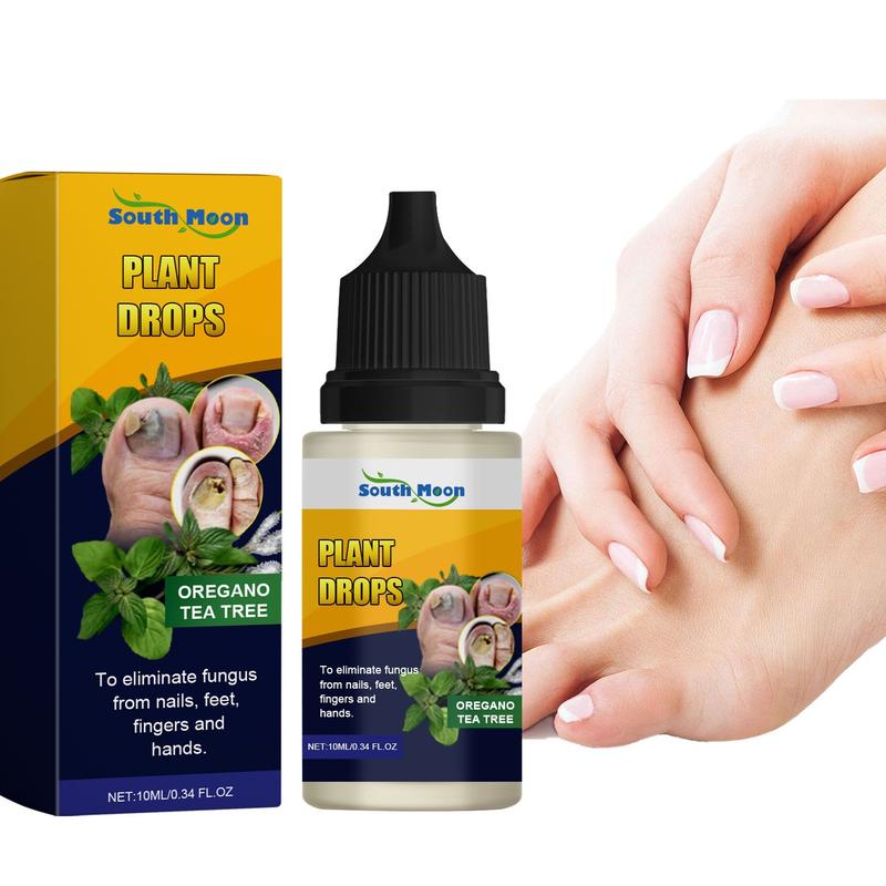 Plant Drops for Nails Care, Promote Strong And Healthy Nails, OreganoTea Tree, Tea Tree and Oregano Oil