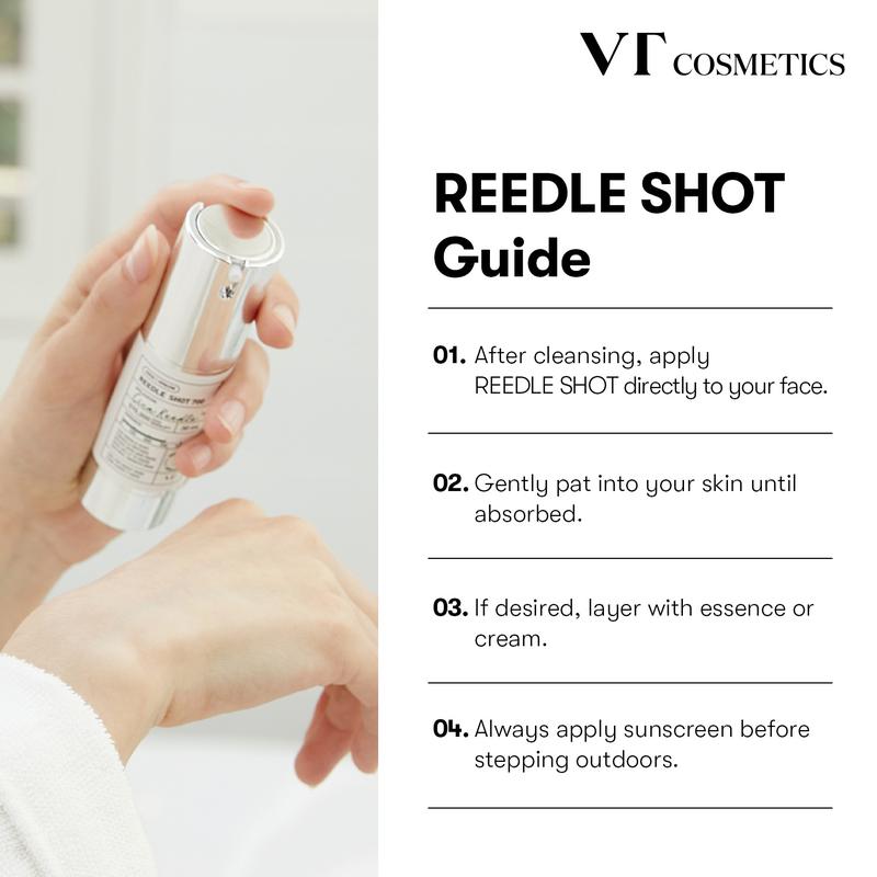 [Official VT Cosmetics] Reedle Shot 100 Duo: Mild Daily Microneedling Booster Exosome, Centella Asiatica