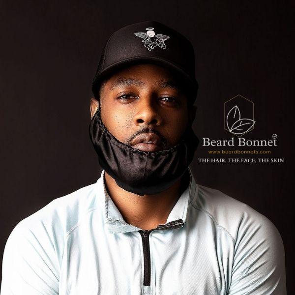 Beard Bonnet - for Essential Oil and Moisture Retention and Healthy Hair Growth - Premium Quality Silky Soft Beard Conditioning Cap, Beard Durag, Helps to Prevent Itching and Split Ends - Satin Beard Bandana Comfort Haircare Moisturizing Hydrating