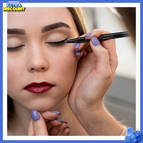 Aesthetica Felt Tip Liquid Eyeliner Pen - Fast-drying Waterproof & Smudge Proof Eye Liner (Jet Black)