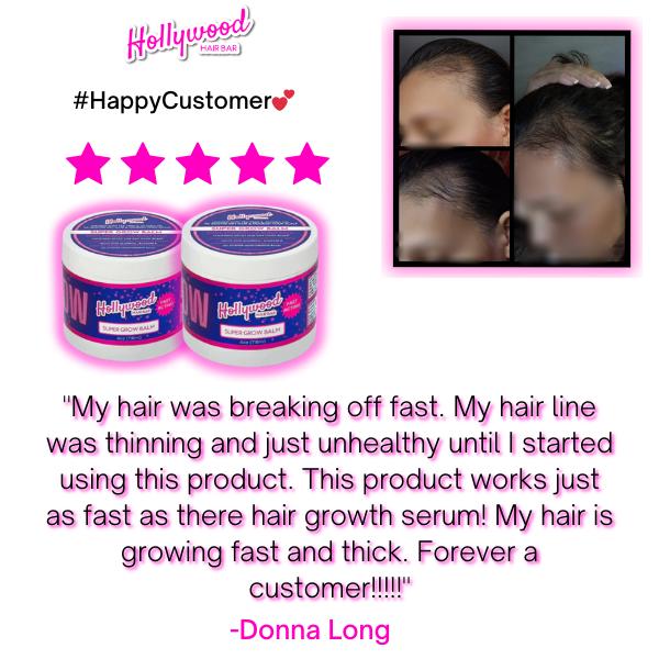 Hollywood Hair Bar Mint Super Grow Grease - Scalp Revitalizing Balm HairCare Comfort Organic Castor paraben free curly