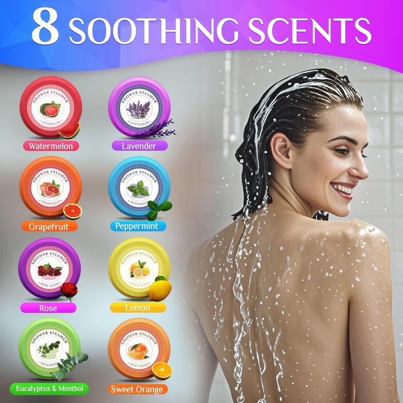 BG Stocking Stuffers for Teen Girls:sanyi Shower Steamers Aromatherapy, 8 Pcs Shower Bombs with Essential Oils, Birthday Christmas Stocking Stuffers Gifts for Adults Women and Men