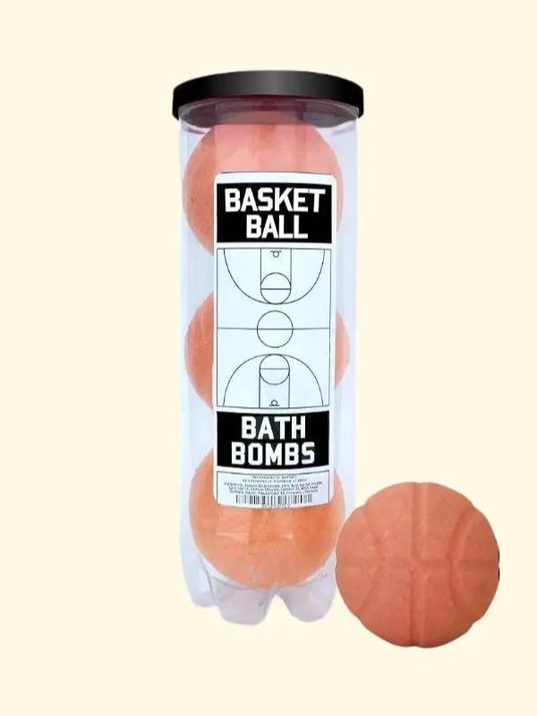 Basketball Bath Bombs - 3 Pack - Basketball Gifts for Boys & Girls, Basketball Accessories for Boys, Players, Coaches, Basketball Team Gifts, Gifts for Basketball Players