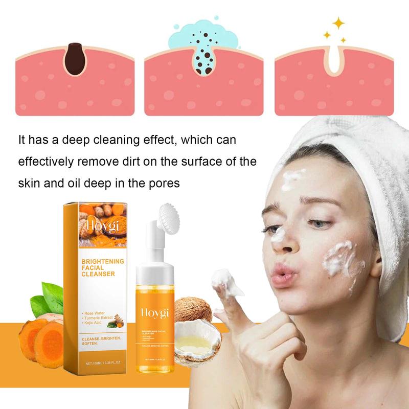 Turmeric Wash and Care two PieceSet, TurmericCleansing Mousse, Turmeric SoapFacial Cleansing Skincare FacialCleansing Cleanser Facial Wash