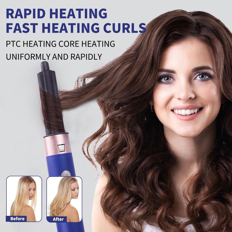 5 in 1 Curling Straightening Curls, Combing Professional Hair Dryer Brush Set -One Step Hot Air Brush for Fast Drying curling wand curling irons