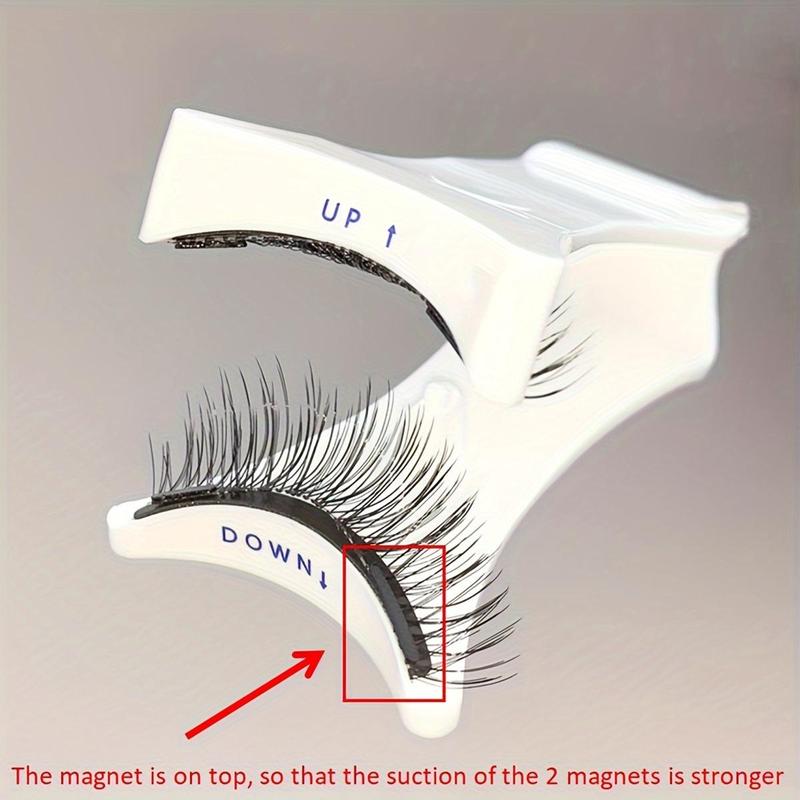 Magnetic Eyelashes, 1 Box Reusable No Glue Needed False Eyelashes with Applicator, Eye Makeup Product for Women & Girls, Christmas Gift