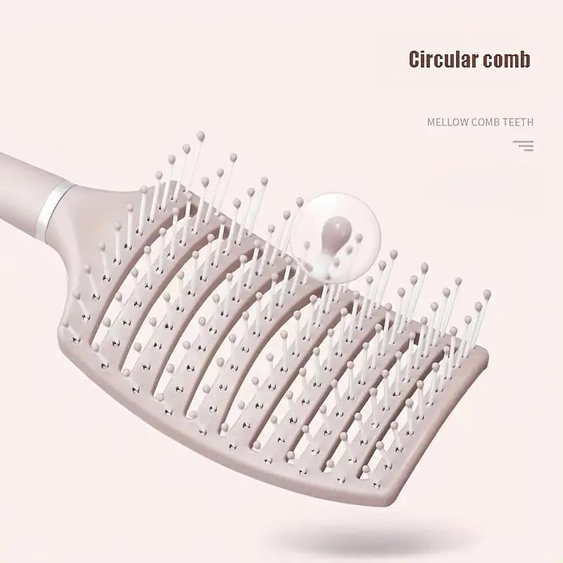 Simple Plain Vented Detangling Hair Brush (1 2 3 Counts), Massage Hair Brush for Detangling, Dry Curly Thick Straight Hair Brush, Perfect for Everyday Use, Christmas, Christmas Gift