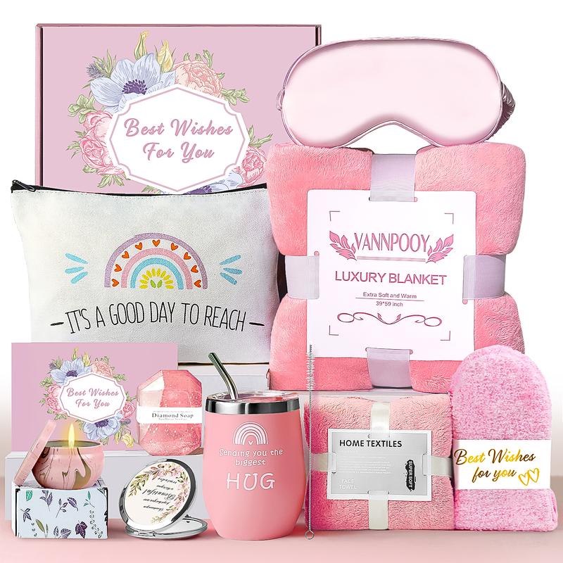 Best Friend Birthday Gifts for Women Friendship, Get Well Soon Gift Basket, Spa Self Care Package Kit, Feel Better Gift Set, Anniversary Retirement Thinking of You Gift Box for Mom Sister Wife skin care Body Care Comfort Skin Care Skin Repair