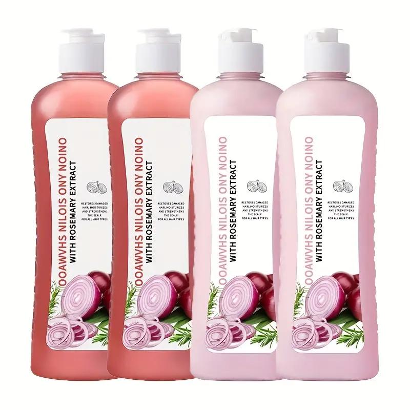 Onion Biotin Shampoo Set, Shampoo Set Containing Rosemary Onion Extract For All Hair Types Conditioner Cleansing Cleanser