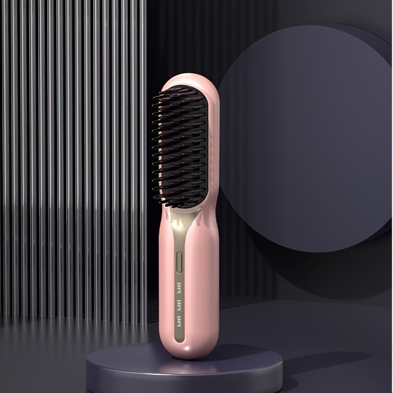 Wireless Hair Straightening Brush, 1 Count Portable Hair Straightener Comb, Anti Scalding Design Hair Straightening Tool for Home & Travel