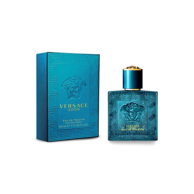 VERSACE Eros Eau de Toilette Spray for MEN 1.7oz   50ml - Luxury, Long Lasting Perfume