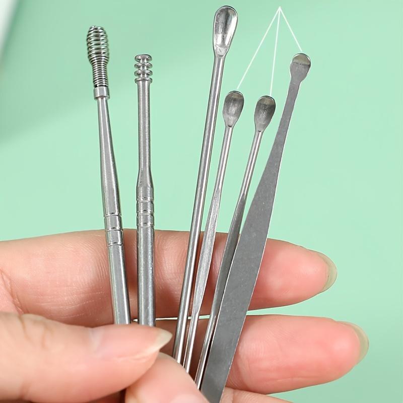 Ear Pick Ear Wax Remover Kit, 1 Set Portable Ear Wax Cleaning Tool, Daily Ears Clean Tool Set