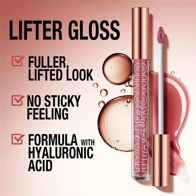 Long Lasting Glittering Lip Gloss, Shimmering Lip Glaze, Tinted Moisturizing Liquid Lipstick, Glossy Lip Glaze Stick, Plumping Lip Oil Lip Stick for Girls