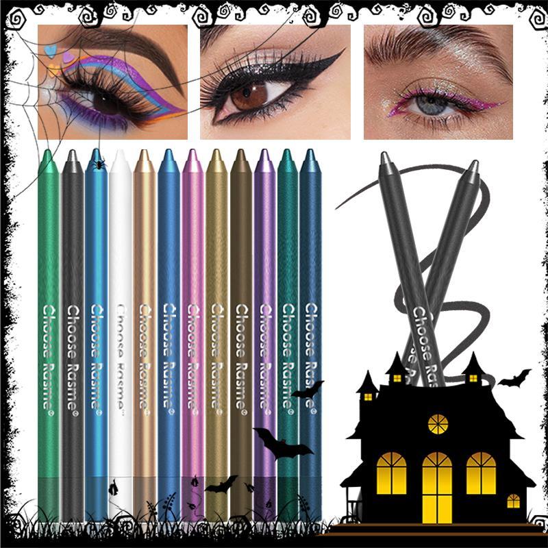 Eye Liner Pen, 12pcs set Long Lasting Waterproof Shimmering Eye Liner Pencil, Professional Eye Makeup Set, Great for Beginner