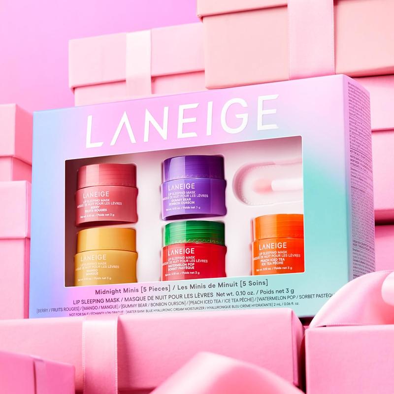 LANEIGE Lip Sleeping Mask: Nourish, Hydrate, Vitamin C, Murumuru & Shea Butter, Antioxidants, Flaky, Dry Lips.Christmas